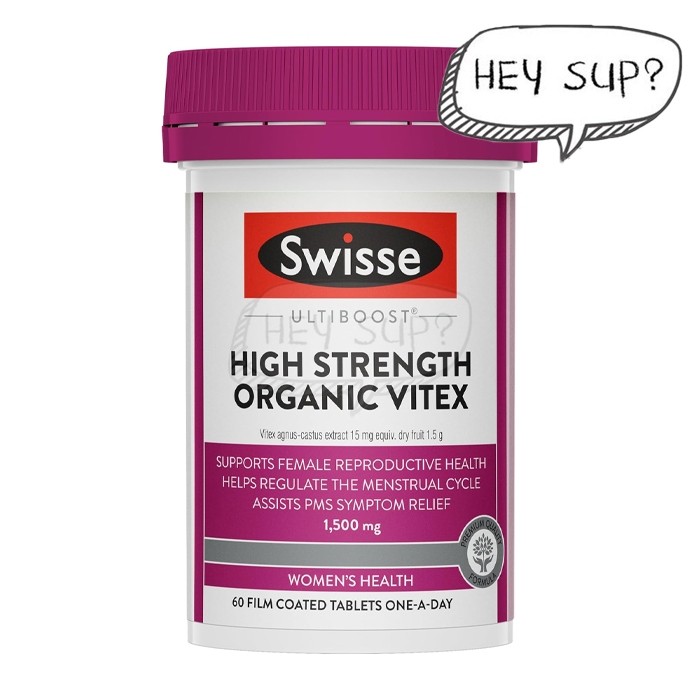 Swisse Ultiboost High Strength Organic Vitex 1500mg 60cap