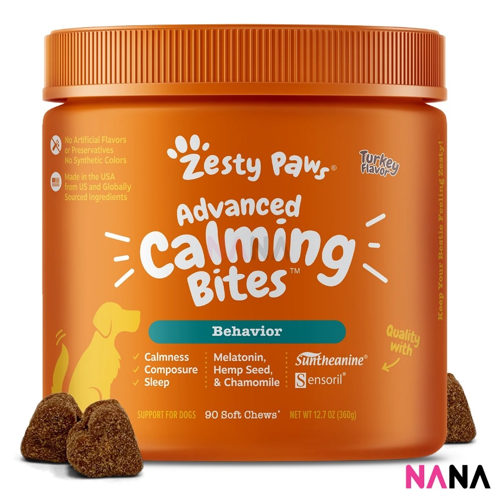 Zesty Paws Advanced Calming Bites - Turkey Flavor 90 Soft Chews (EXP:08 2026)