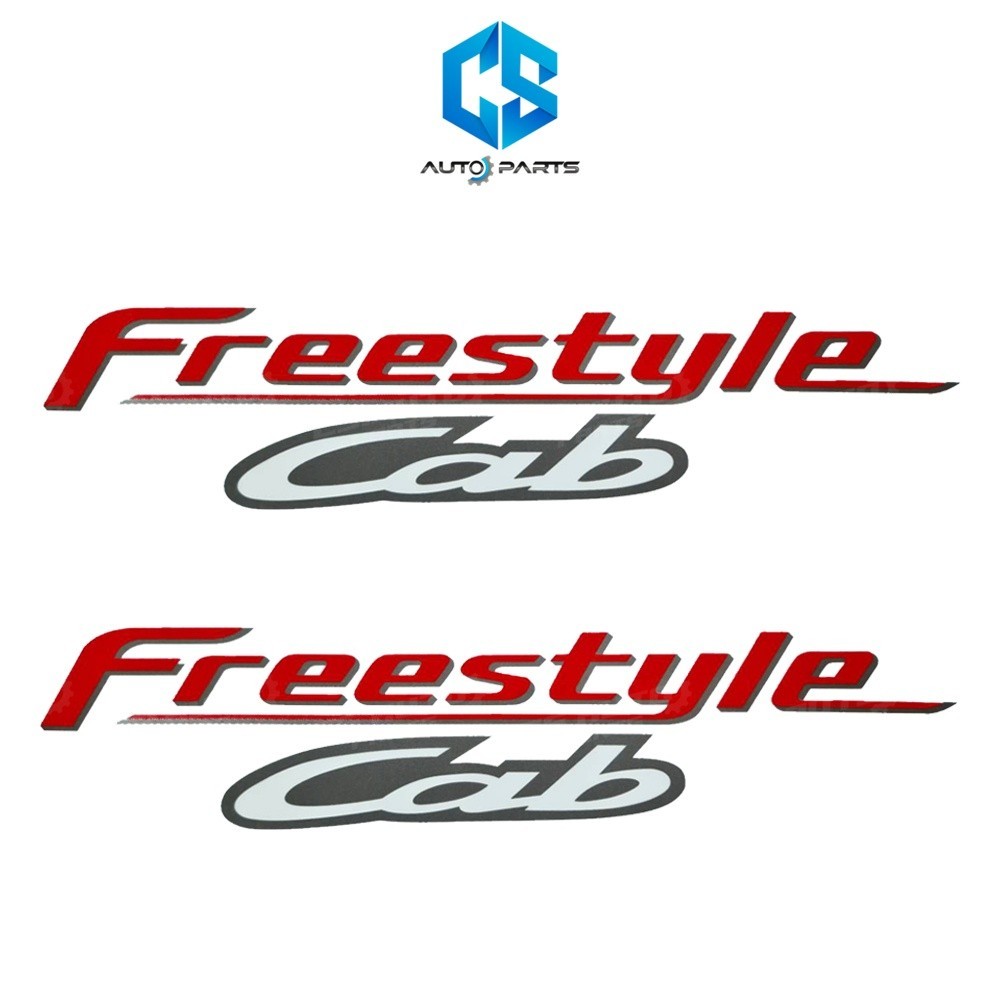 สติ๊กเกอร์ Freestyle Cab - MAZDA FIGHTER (ติดข้างล่างกระจกแคป)