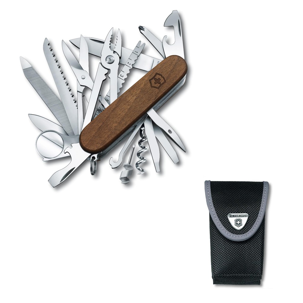 VICTORINOX Swiss Champ ทั้งหมด 6 สี Swiss Army Knife มีดอเนกประสงค์ Disaster Prevention Goods คีมแค