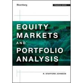 Equity Markets and Portfolio Analysis (Bloomberg Financial) [Hardcover]