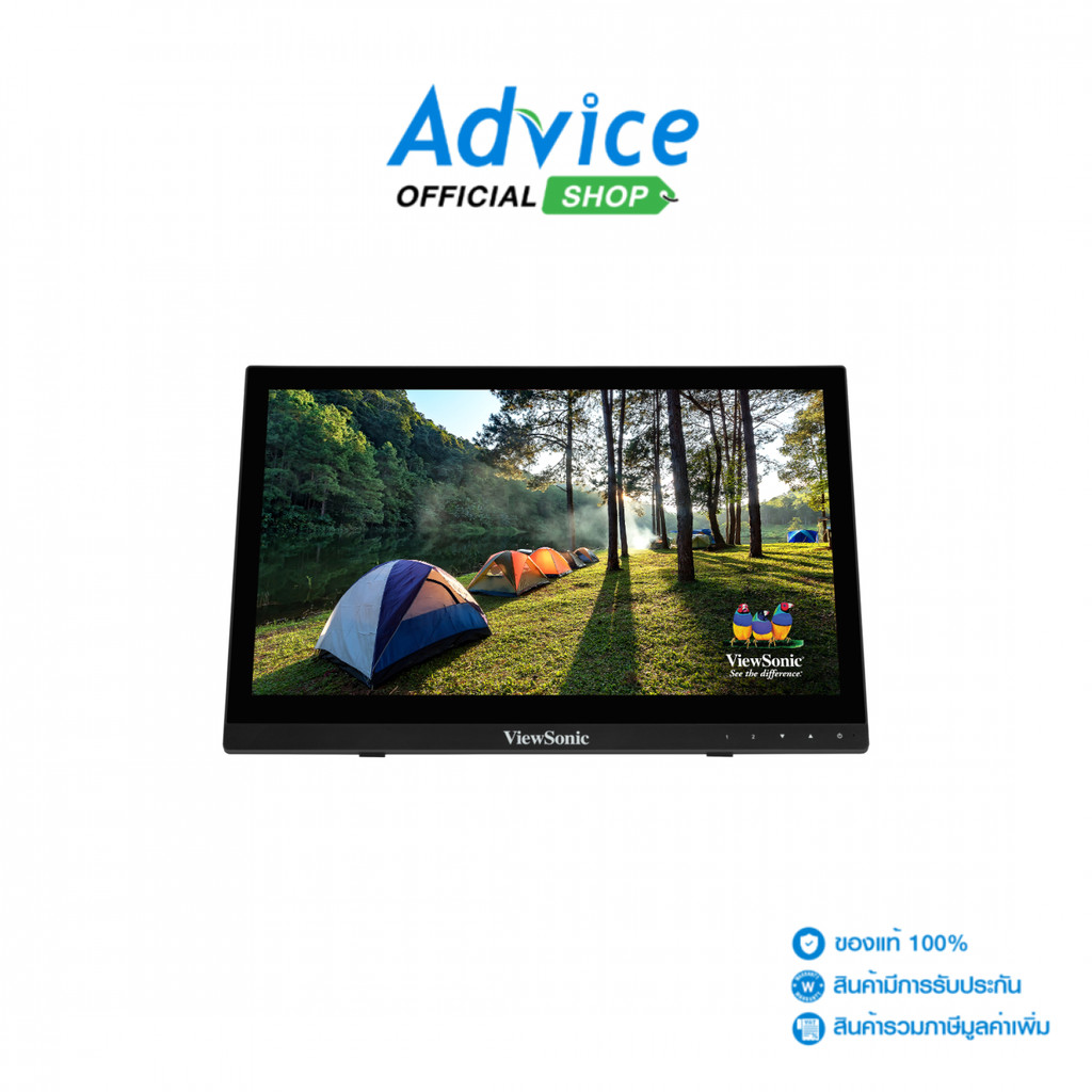 VIEWSONIC MONITOR (จอคอม) 15.6'' TD1630-3 (TN, VGA, HDMI, USB, SPK) TOUCH SCREEN  60Hz - A0161979