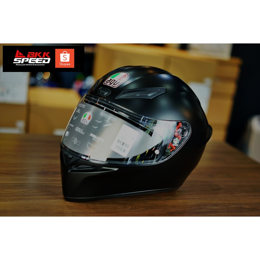 AGV K1s Matt Black ดำด้าน (ECE R22-06)