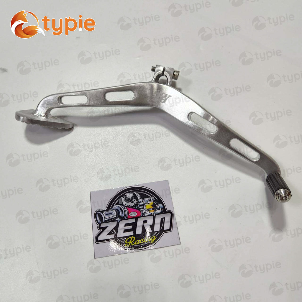 ZERN ขาเกียร์เวฟ110i เจาะไล่เบา สีเงิน WAVE110i 2009-2024 / WAVE125R / WAVE125S / WAVE125ไฟเลี้ยวบังลม