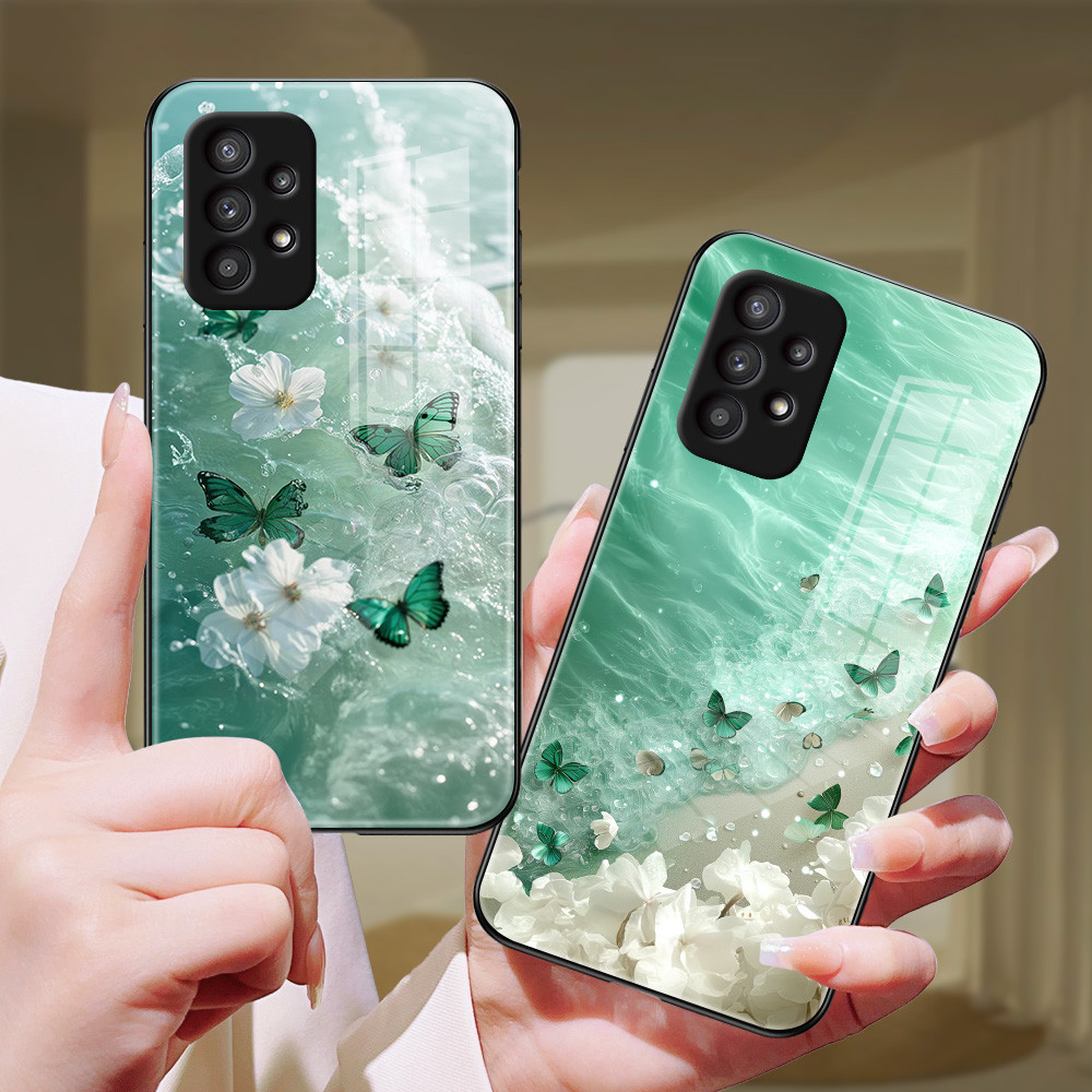 คู่รัก เคส กระจก Samsung a73 a71 a7 2018 a53 a52s a51 a50s a50 a42 a33 a32 a31 a30s a23 a22 a21s a20s a20 h3f1966
