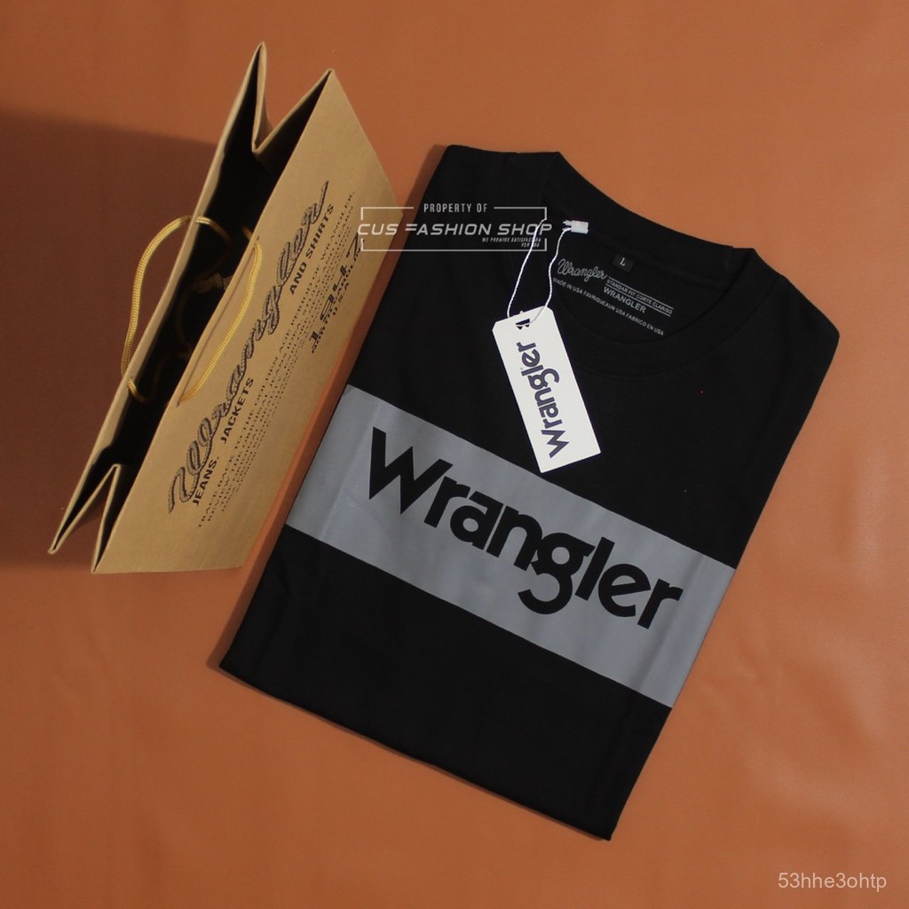 Wrangler men's T-shirt import Wrangler USA T-shirt import T-shirt Black