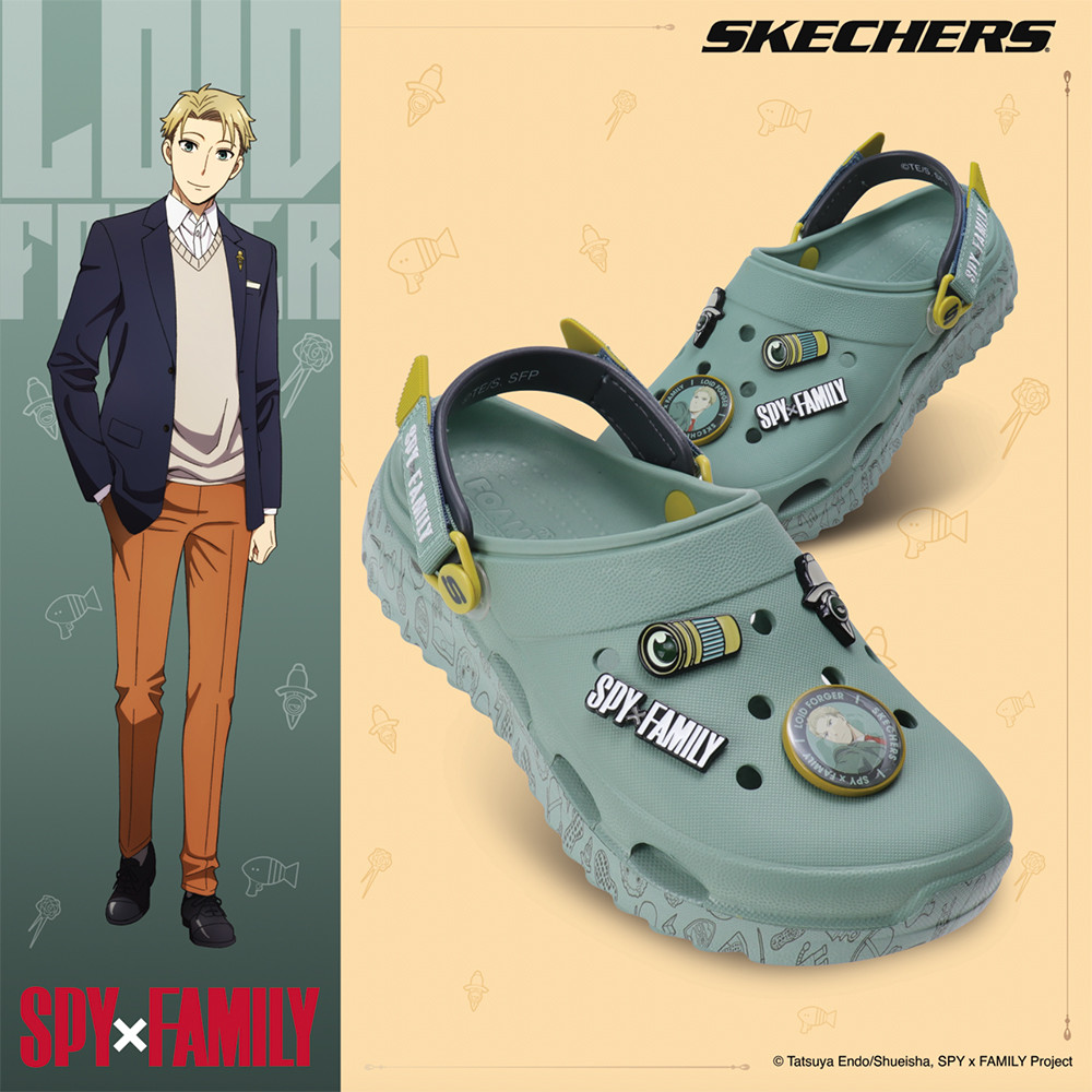 Skechers สเก็ตเชอร์ส รองเท้าผู้หญิง Women Spy x Family Foamies Surge Shoes - 800025-GRN