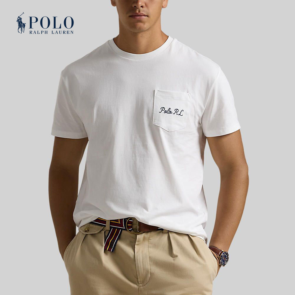 Polo Ralph Lauren เสื้อยืดผู้ชาย Classic Fit Polo Bear Jersey T-Shirt รุ่น MNPOTSH1N822454 สีขาว