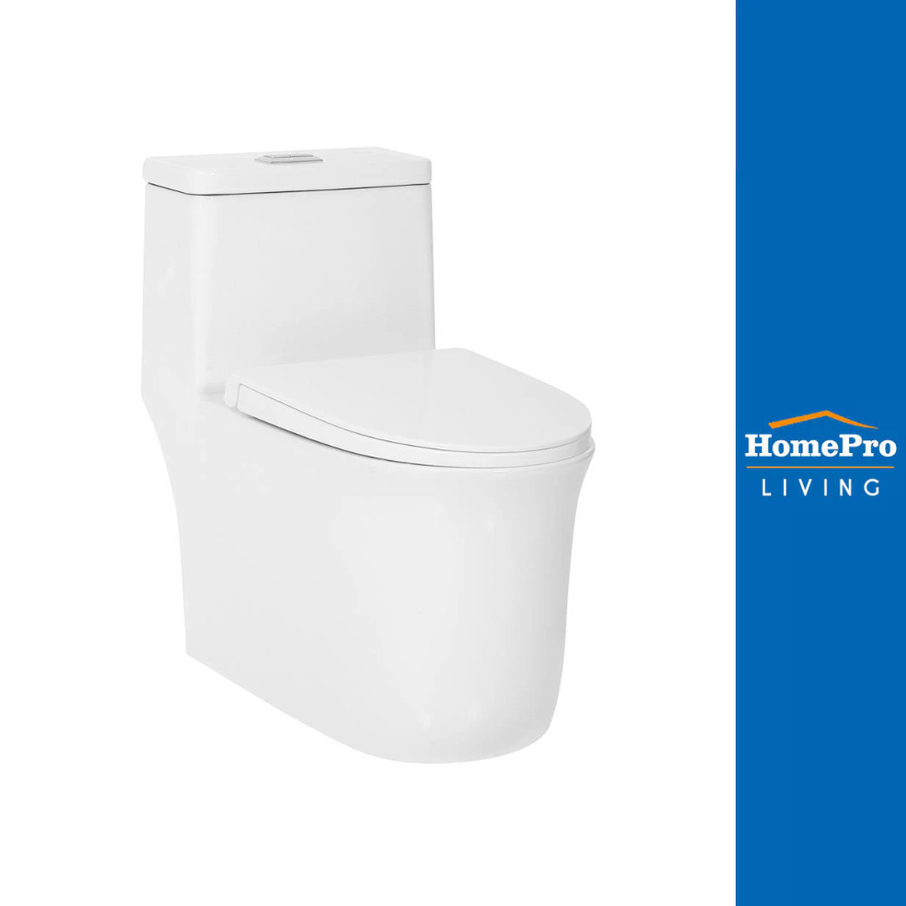 [สินค้าไม่รวมติดตั้ง] HomePro สุขภัณฑ์ 1 ชิ้น MOYA 323(HTD) 3/6 ลิตร สีขาว แบรนด์ MOYA