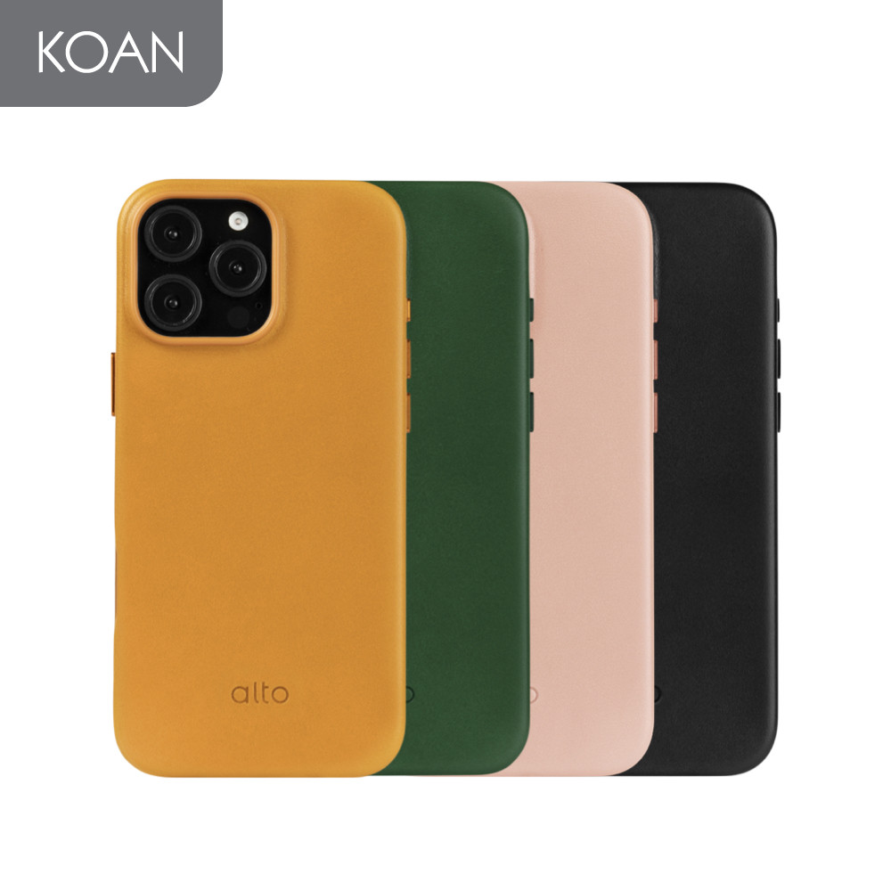 เคสมือถือ ALTO Clop Leather Magnetic Case for iP 16 Pro / 16 Pro Max - Pink/ Forest/ Raven/ Caramel