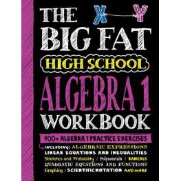 The Big Fat High School Algebra 1 Workbook : 400+ Algebra 1 Practice Exercises [Paperback]
