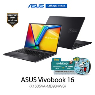 ASUS Vivobook 16 (X1605VA-MB984WS) 16" thin and light laptop, WUXGA, Intel Core i9-13900H, 16GB DDR4, 512GB M.2 NVMe PCIe 3.0 SSD