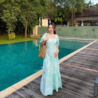 MyWay Brand : Dress ชุดเดรส - Mint Ocean งานผ้าร่มนะคะ  👋เลื่อนดูขนาดที่รูปสุดท้ายน้า