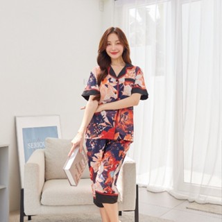 ชุดนอน Muslin pajamas [ โค้ด MUSSEP130 ลด 130 ฿] ชุดนอนSilk Satin ( รุ่น P941,T941รุ่น N941,L941)