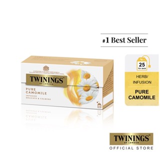 ทไวนิงส์ เครื่องดื่ม เพียว คาโมมาย ชนิดซอง 1 กรัม แพ็ค 25 ซอง Twinings Pure Camomile 1 g. Pack 25 Tea Bags ชา ชาเขียว ชานม