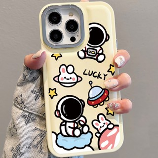 เคสโทรศัพท์มือถือ ลายการ์ตูนกระต่ายนักบินอวกาศ โลหะ สําหรับ iPhone 14Promax 13 12 11 7Plus X XR xsmax
ปกอ่อน