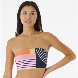 RIPCURL เซ็ตชุดว่ายน้ำ บิกินี่ 060WSW 064WSW DAY BREAK LONG LINE BANDEAU TOP &amp; GOOD BOT A23