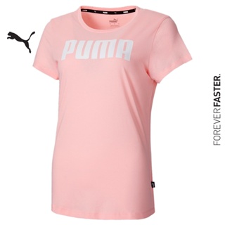 PUMA BASICS - เสื้อยืดผู้หญิง Essentials สีชมพู - APP - 84719515