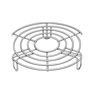 ✷▪✾304 สแตนเลสนึ่งผักชั้นวางแยกจากน้ำหม้อหุงข้าวนึ่ง Steamer Steamer Steamed Egg Steamer ในครัวเรือน Steamer Bracket สูง