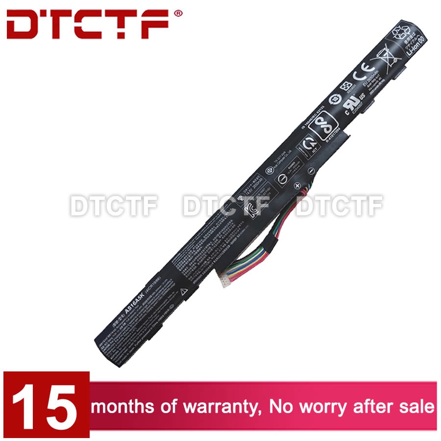 DTCTF 14.8V 41.4Wh 2800mAh Model AS16A5K/7K/8K Battery For Acer Aspire E15 Series E5-475G/523G/553G/