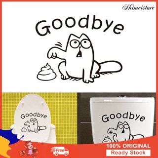 [COD]❅สติกเกอร์ติดผนังห้องน้ํา ลายตัวอักษร Goodbye ลอกออกได้ DIY