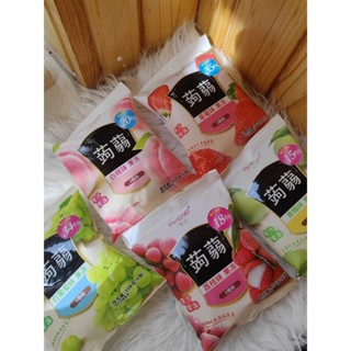 ☾[หมดอายุวันที่ 11.07 น.] Ruizi Konjac Jelly 108g*5ถุง พีชขาว องุ่นขาว ลิ้นจี่ สตรอเบอร์รี่ พลัมเขียว