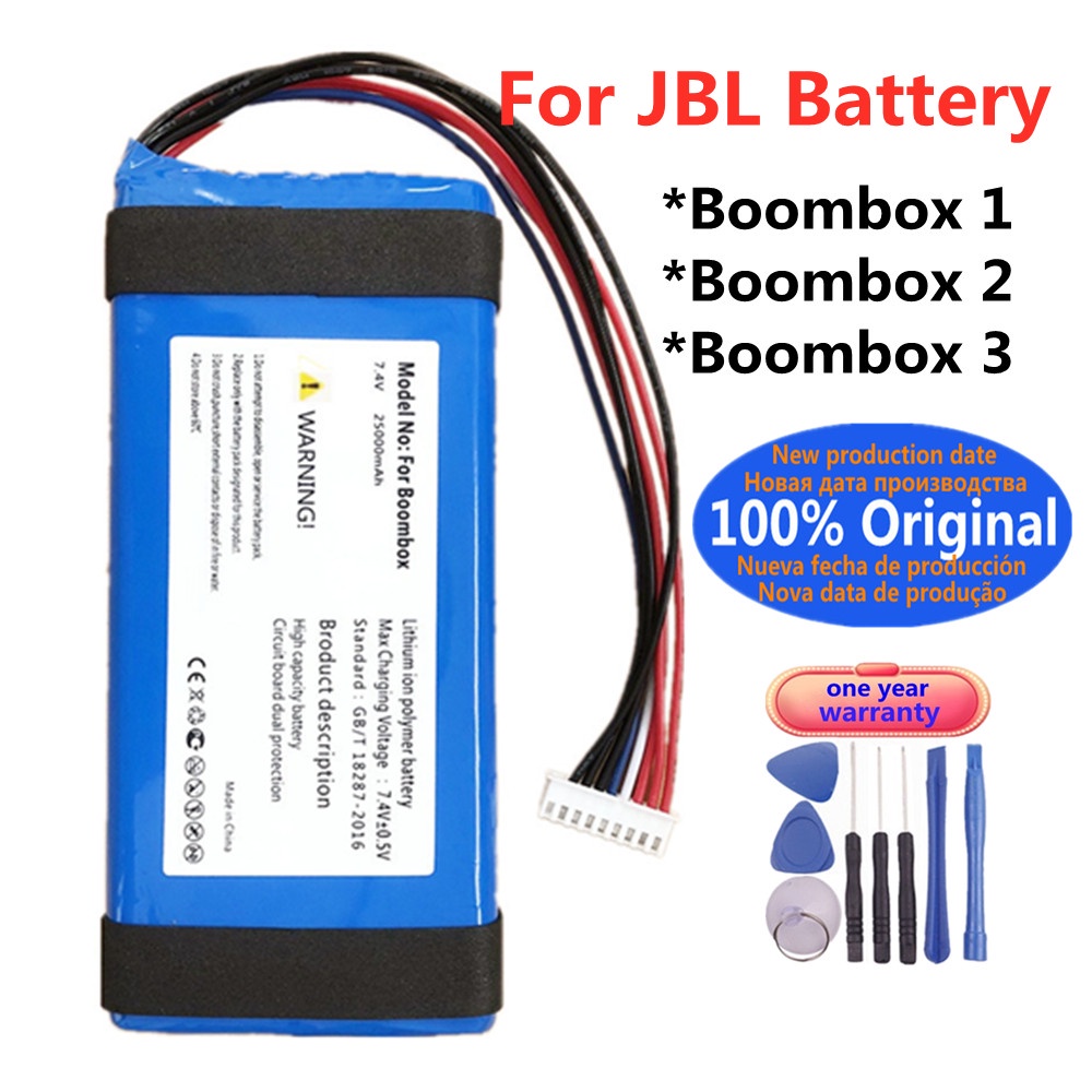 คุณภาพสูงแบตเตอรี่เดิมสำหรับ JBL Boombox 1 2 3 Boombox3 Boombox2 Boombox1ลำโพงบลูทูธแบตเตอรี่ Bateria แบตเตอรี่เครื่องมื