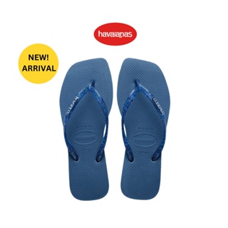 Havaianas รองเท้าผู้หญิง SLIM SQUARE LOGO METALLIC - COMFY BLUE BLUE รุ่น 41482571803BLXX (รองเท้าแตะผู้หญิง)