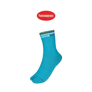 Havaianas ถุงเท้า SOCKS TURQUOISE สีเทอร์คอยซ์ (ถุงเท้า ถุงเท้าแฟชั่น)