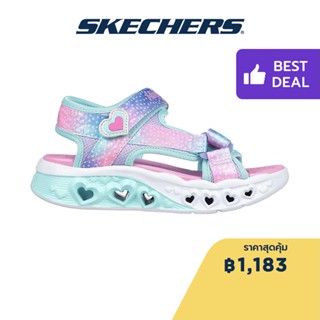 Skechers สเก็ตเชอร์ส รองเท้าแตะเด็กผู้หญิง Girls Flutter Hearts Sandals - 303105L-TQMT Lights