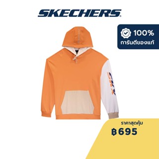 Skechers สเก็ตเชอร์ส เสื้อสเวตเตอร์มีฮู้ดยูนิเซ็กส์ Unisex SKX Collection Hooded Pullover - SL22Q3U184-ORPL