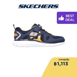 Skechers สเก็ตเชอร์ส รองเท้าเด็กผู้ชาย รองเท้าผ้าใบ Boys Vim Shoes - 998092L-NVOR