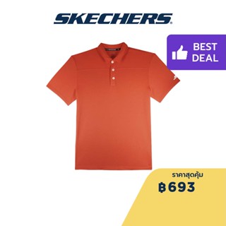 Skechers สเก็ตเชอร์ส เสื้อยืดแขนสั้นผู้ชาย Men Performance Running Short Sleeve Tee - SP22Q4M411-RED