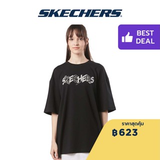 Skechers สเก็ตเชอร์ส เสื้อยืดแขนสั้นผู้ชาย Men Short Sleeve Tee - SL22Q4M292-002K