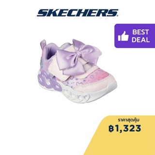 Skechers สเก็ตเชอร์ส รองเท้าเด็กผู้หญิง Girls Infinite Heart Lights Shoes - 302695N-LTPL