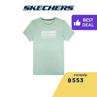 Skechers สเก็ตเชอร์ส เสื้อยืดผู้หญิง Women Tee  Apparel - SP22Q4W381-0025