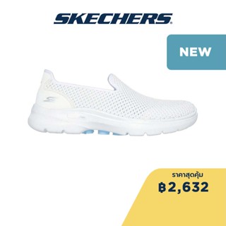 Skechers สเก็ตเชอร์ส รองเท้าผู้หญิง Women GOwalk 6 Shoes - 896231-WHT