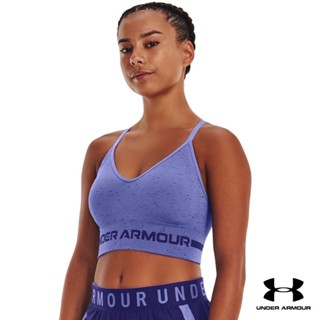 Under Armour UA Womens Seamless Low Long Heather Sports Bra อันเดอร์ อาร์เมอร์ เสื้อออกกำลังกาย สำหรับผู้หญิง