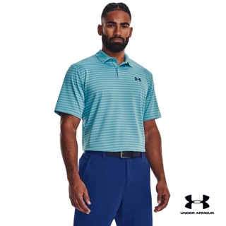 Under Armour UA Mens Performance 3.0 Stripe Polo อันเดอร์ อาร์เมอร์ เสื้อออกกำลังกายสำหรับเล่นกอล์ฟ สำหรับผู้ชาย