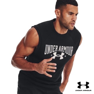 Under Armour UA Mens Rival Fleece Sleeveless Crew อันเดอร์ อาร์เมอร์ เสื้อออกกำลังกาย สำหรับผู้ชาย