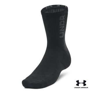 Under Armour UA Unisex 3-Maker 3-Pack Mid-Crew Socks อันเดอร์ อาร์เมอร์ ถุงเท้าสำหรับทุกเพศ