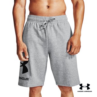 Under Armour UA Mens Rival Fleece Big Logo Shorts อันเดอร์ อาเมอร์ กางเกงเทรนนิ่ง สำหรับผู้ชาย รุ่น Rival Fleece