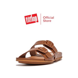 FITFLOP GRACIE RUBBER-BUCKLE รองเท้าแตะแบบสวมผู้หญิง รุ่น FV1-592 สี LIGHT TAN