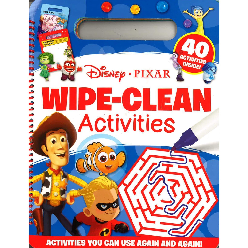 หนังสือต่างประเทศ BBW หนังสือ Wipe Clean Disney: Disney Pixar Mixed: ISBN: 9781838526412