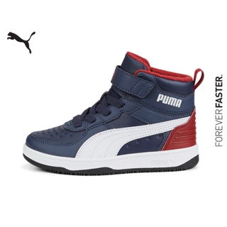 PUMA KIDS - รองเท้าผ้าใบเด็ก Rebound Rugged V สีฟ้า - FTW - 38824403