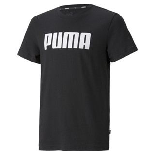 PUMA KIDS - เสื้อยืดเด็กโต Essentials Youth สีดำ - APP - 84759401