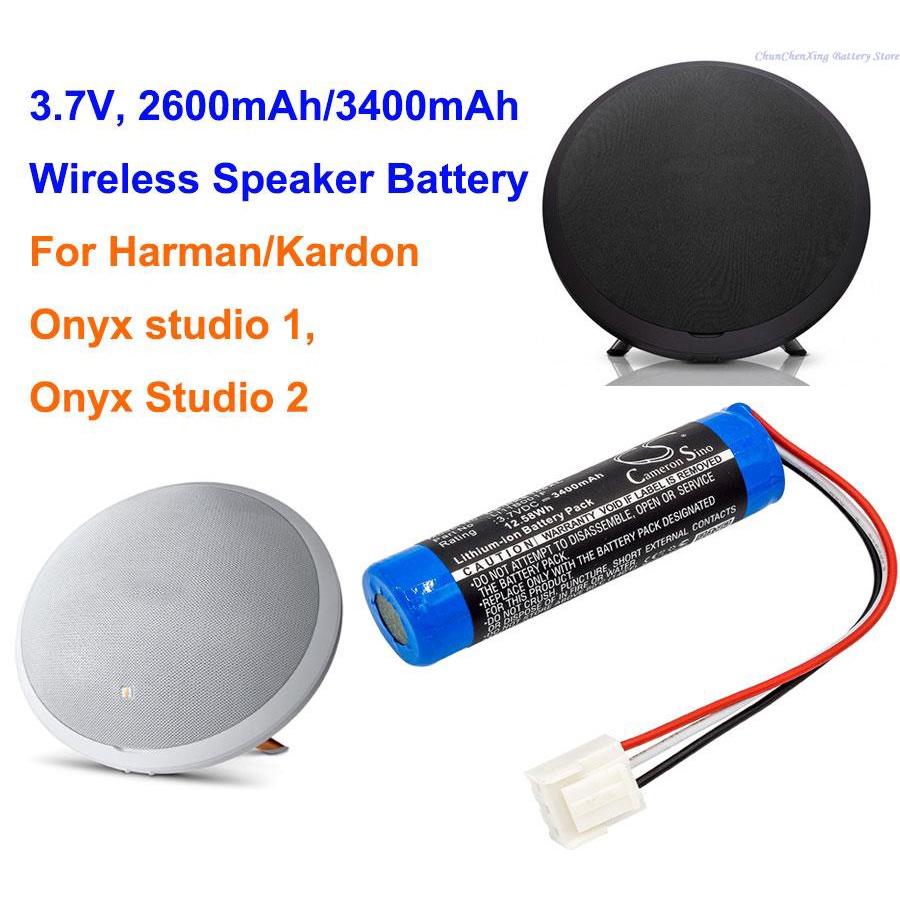 OrangeYu 2600mAh/3400mAh Speaker Battery for Harman/Kardon Onyx studio 1, Onyx Studio 2