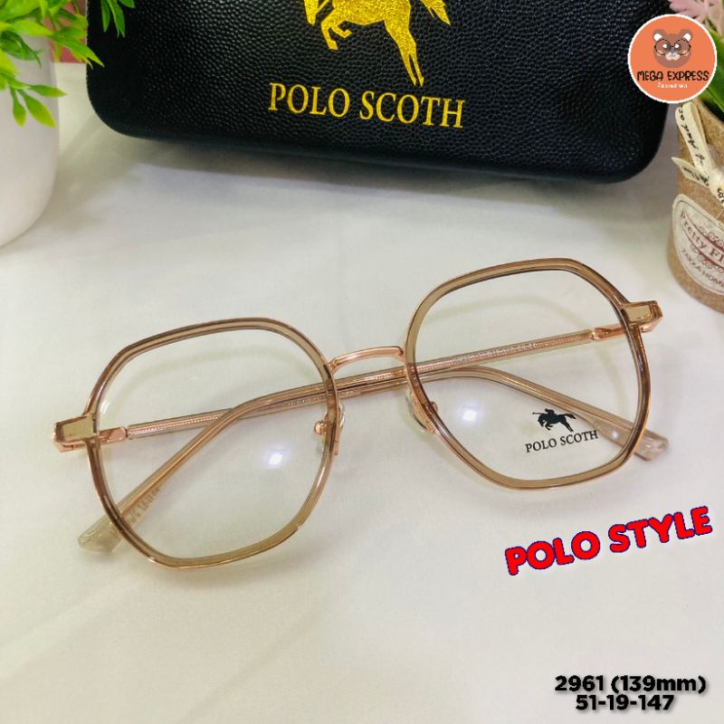 แว่นตาผู้หญิง ใส POLO STYLE 2961 พร้อมเลนส์ ตัดแว่น สายตาสั้น ยาว แว่นกรองแสง บลูออโต้ เลนส์เปลี่ยนส