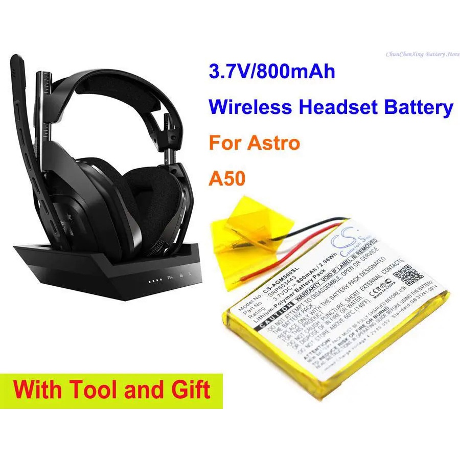 JLOX 800mAh Battery SRP603443 for Astro A50