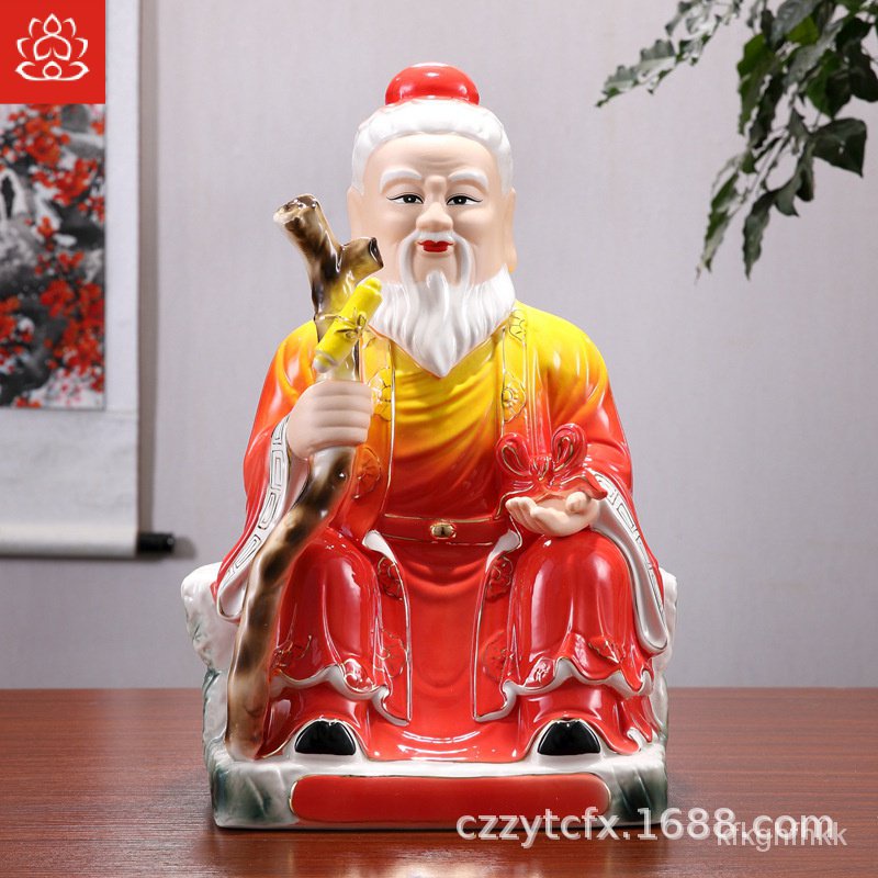 Chaozhou Zhenyi Ceramics Moon Old God Statue Moon Xia Old Man Statue Home Decoration Seeking Marriag